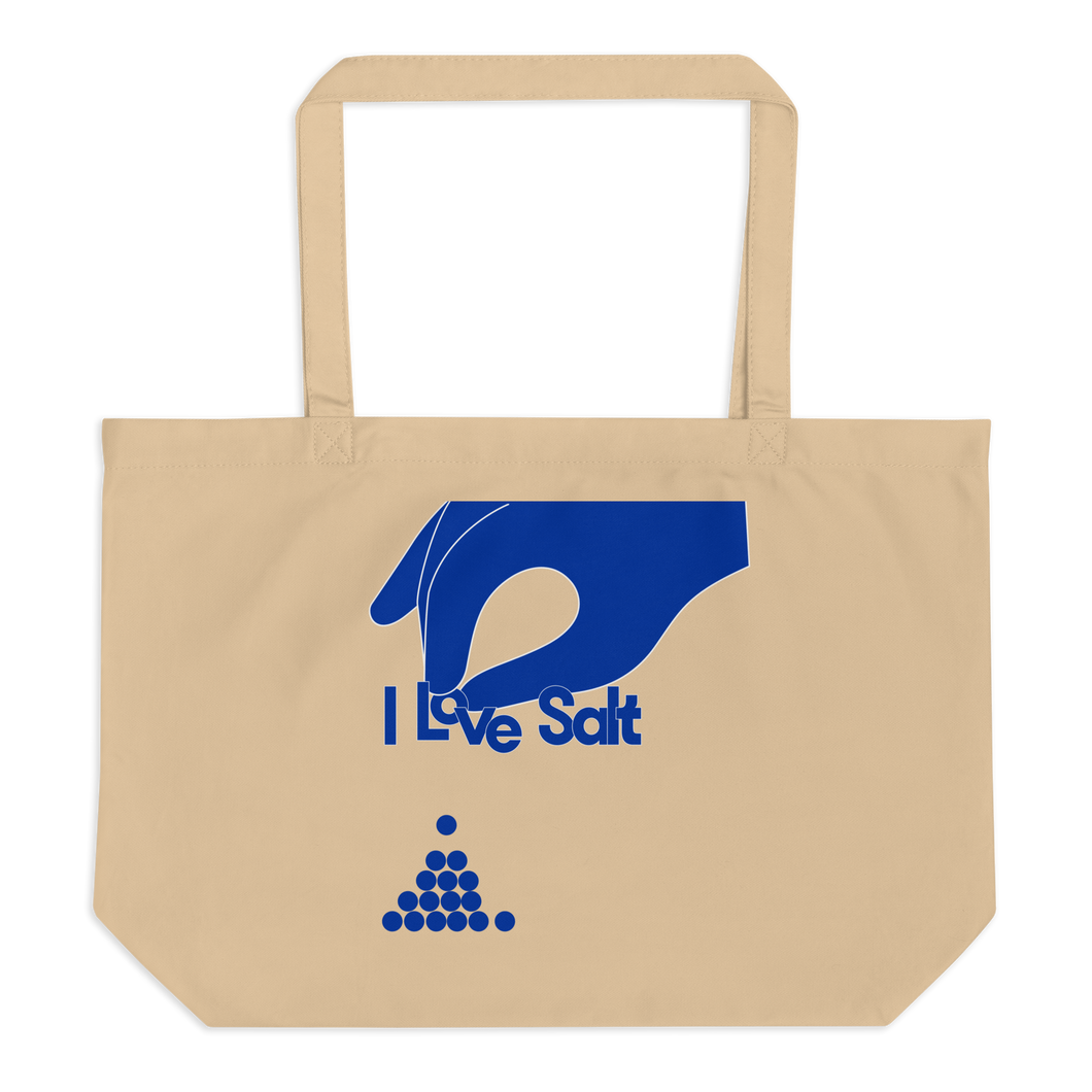 I Love Salt Tote Bag - Cobalt Blue